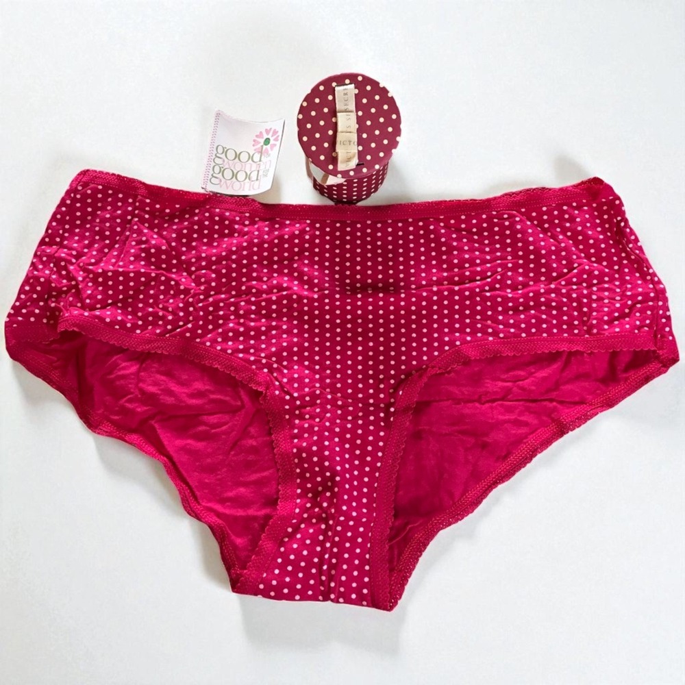 NWT VTG VICTORIA'S SECRET VINTAGE RARE Organic HIPHUGGER Panty Panties ‎ Medium